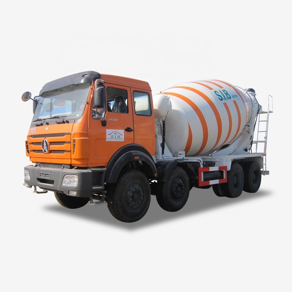 Beiben Heavy Duty 12CBM Concrete Mixer Truck 8x4 Self Loading Bulk Concrete Mixer Truck